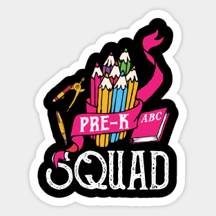 Pre K Squad Sticker